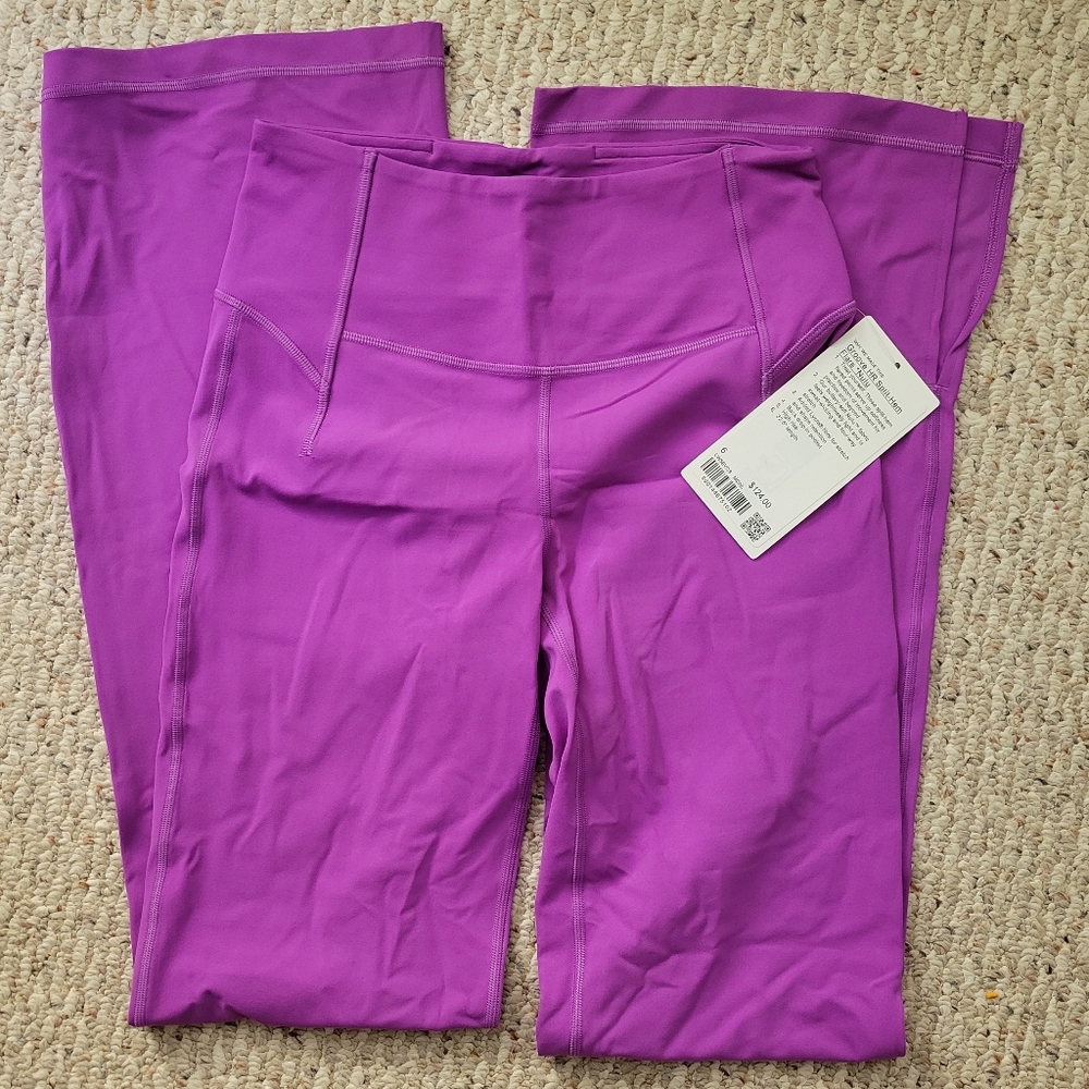 Groove high rise, flare split hem